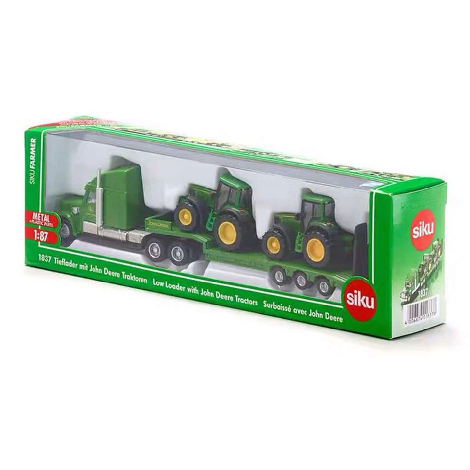 1/87 Siku 1805/1837 Farmer John Deere/New Holland Tractors Trailer Diecast Toys - Photo 2/4