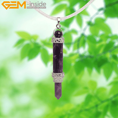 Ciondolo Gioielli Cristallo Quarzo Naturale Chakra Rabdomante Collana Reiki - Foto 11 di 24
