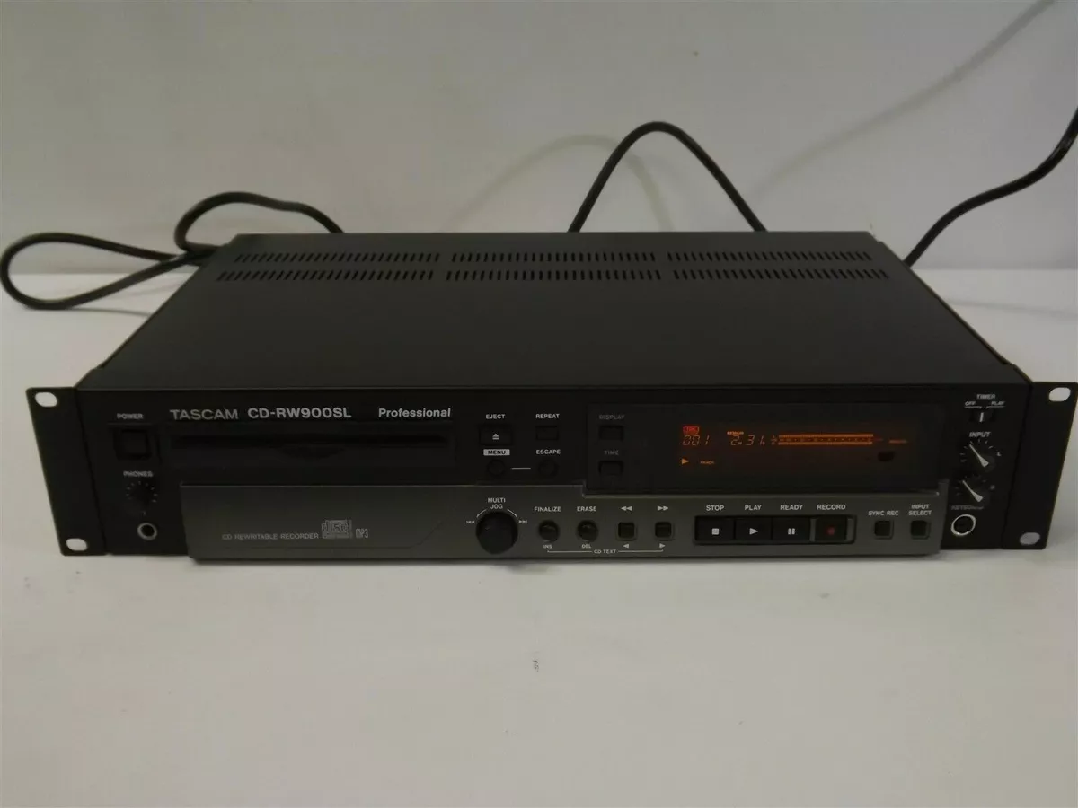 TASCAM CD-RW900SL PROFESSIONAL CD RECORDER PLAYER DECKS WORKS