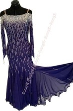 Handmade Dance Dress/Standard Ballroom Competition Dress smooth Waltz Tango