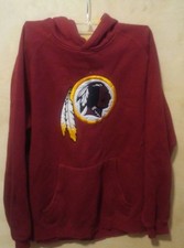 Washington Redskins Youth Sweatshirt Long Sleeve Hoodie Pockets NFL Team Apparel