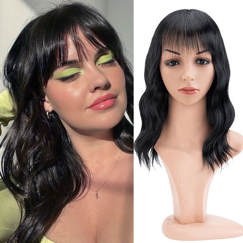 Clip In Topper Hair Half Full Wigs Hairpieces Natural Straight with Thin Fringe - Picture 37 of 50