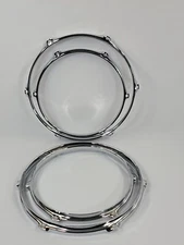 Tom Drum Hoops Set 10", 12" Chrome
