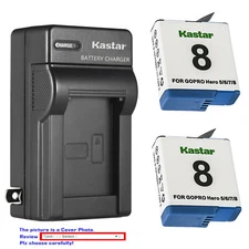Kastar Battery AC Wall Charger for GoPro 601-27537-000 601-10197-000 SPJB1B