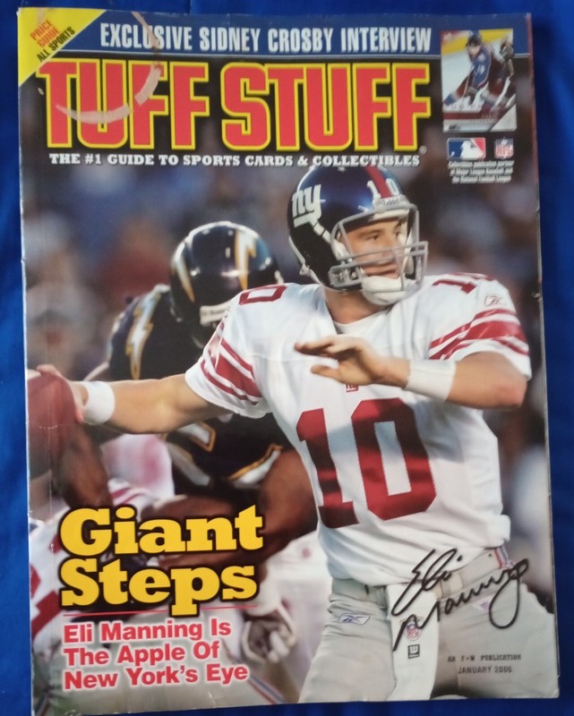 JANUARY 2006 TUFF STUFF MAGAZINE  ELI MANNING Giants
