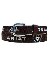 Kid  s Western Style Leather Cowboy Belt Cinto Vaquero Para Ni o De Piel