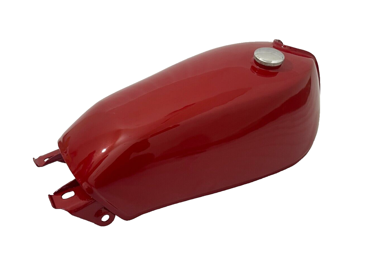 Yamaha 250 DT DT250 Enduro Alloy Dark Red Painted Fuel Petrol Tank