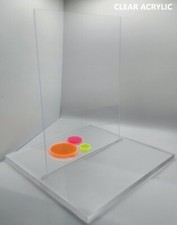 (2-Pack) Acrylic Plexiglass Plastic Sheet - 1/8" Thick - Clear Cast - 8" x 12"