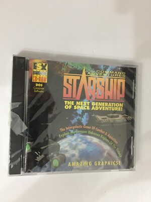 Command Adventures Starship PC Game DOS Space Adventure Vintage New Sealed 1995
