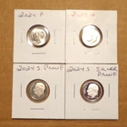 2024 P D S S Roosevelt Dime Silver & Clad Proof PDSS 4 Coin Set Lot