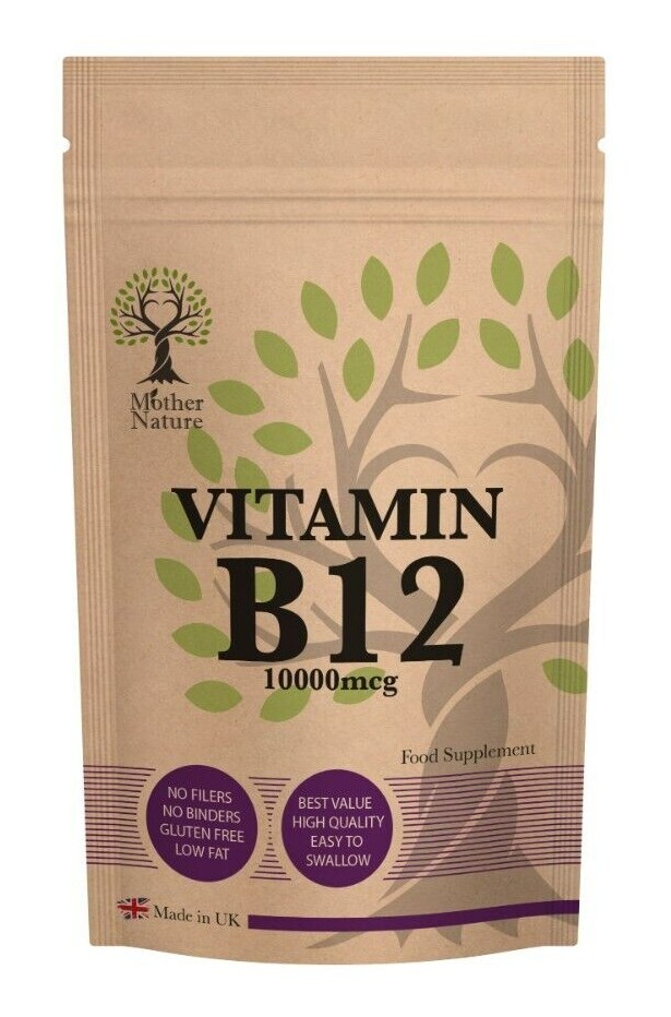 Vitamin B12 High Strength 10000mcg Capsules B12 Supplement Vit B12