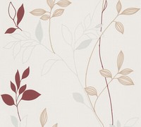 As Vliestapete Casual Living Creme BläTter 249739