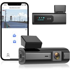 WOLFBOX I03 2.5K Mini Dash Cam Front Dash Cam With APP Control Loop