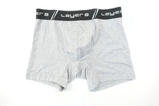 LAYER 8 GRAY MINT GREEN SMALL QWICK-DRY PERFORMANCE BOXER BRIEFS UNDERWEAR MENS