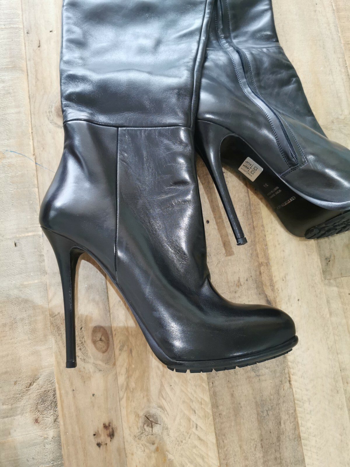 Gianmarco Lorenzi Nappa leather Over the Knee High Boots EU 38 rare piece