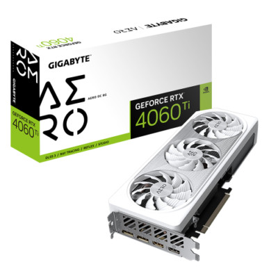 Gigabyte nVidia GeForce RTX 4060 Ti AERO OC 8GB, GDDR6, 128bit