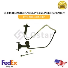 Clutch Master and Slave Cylinder Assembly Fits 2000-2002 Jeep Wrangler 2.5L 4.0L