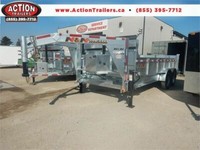 16' GALVANIZED GOOSENECK DUMP TRAILER - CANADIAN BUILT!!