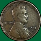 1913-D Lincoln Wheat Cent Choice Very Fine VF+/XF Coin #42636