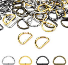 D Ring Metal Buckles 100 Pack Multicolor for DIY Projects