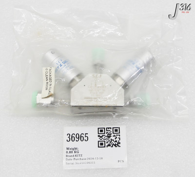 36965 KITZ 3-WAY DIAPHRAGM VALVE (NEW) B23VTD4C-VFVNVNP-1206C-FA