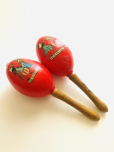Vintage Maracas From Mallorca