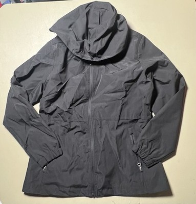 WP Weatherproof Rain Jacket Women s M Black Hooded