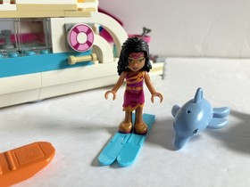 LEGO Friends 41015 Dolphin Cruiser Yacht 2013 Retired Set w/ Manuals 98%complete
