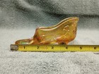 Fenton Autumn Gold Glass Slipper 50th Anniversary Hand Painted Signed J Powell — photo 7