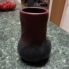 Van Briggle Burgundy Black Art Pottery Ceramic Decorative Vase Matte Colorado — photo 1