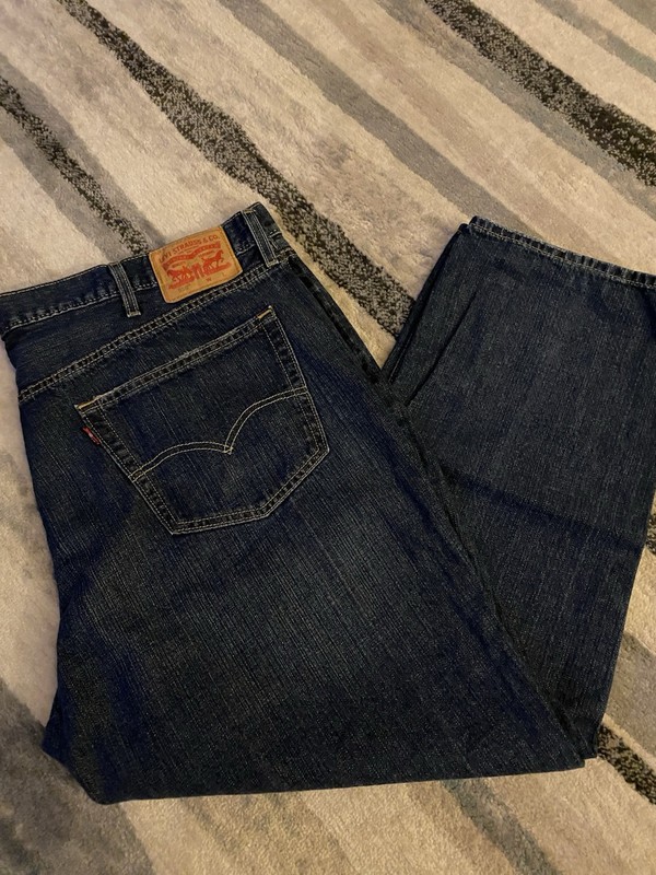 LEVI STRAUSS & CO LEVI'S 559 RELAXED FIT STRAIGHT LEG BLUE JEANS SIZE 46 X 30