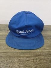 Vintage United Artists Hat Cap Men's Blue Adjustable Strap Made in USA
