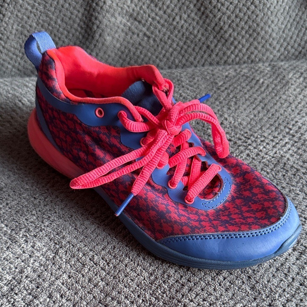 Vionic Python Vivid Blue Pink Patterned Lace Up A… - image 2