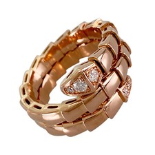 BVLGARI Serpenti Viper Rose gold Diamond Ring