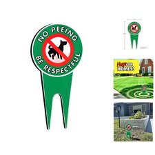 Weather-Resistant No Poop Dog Sign - Stylish Aluminum for Lawn Use, 7.5"x14.5"