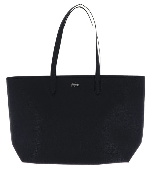 Lacoste Anna Zipped Shopping Bag Schultertasche Tasche Noir Farine Schwarz-image