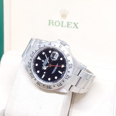 Rolex 40mm Oyster Perpetual Black Dial Explorer 2 REF: 16570 (P)