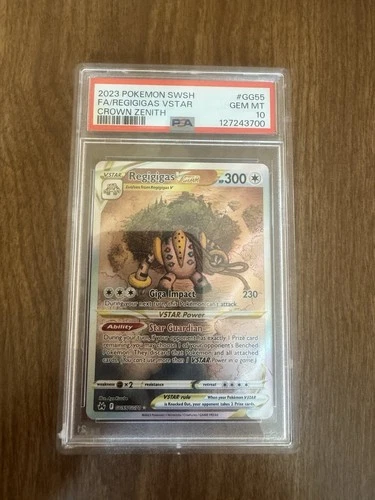 Pokémon TCG Regigigas VSTAR GG55/GG70 Crown Zenith Ultra Rare Holo PSA 10