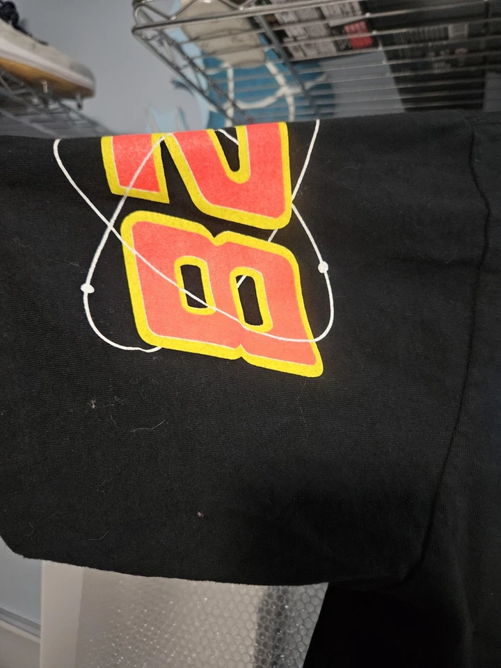 Vtg Rare NASCAR #28 Ernie Irvan Yates Rocket T-Shirt Mens Sz L - Image 2 of 4
