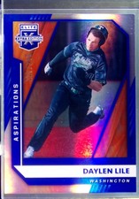 2021 Panini Elite Extra Edition Daylen Lile Aspirations Blue /249 #47 Nationals