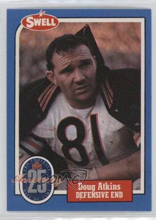 1988 Swell Football Greats Hall of Fame Doug Atkins #8 HOF 1a7j