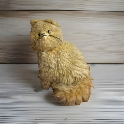 RARE Vintage Maxwell Hay Lambskin Products 14'' Cat Australia Pure Virgin Wool