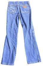 Vintage Wrangler Jeans 30x32 0936DNI Cowboy Cut Denim Western Blue *Note