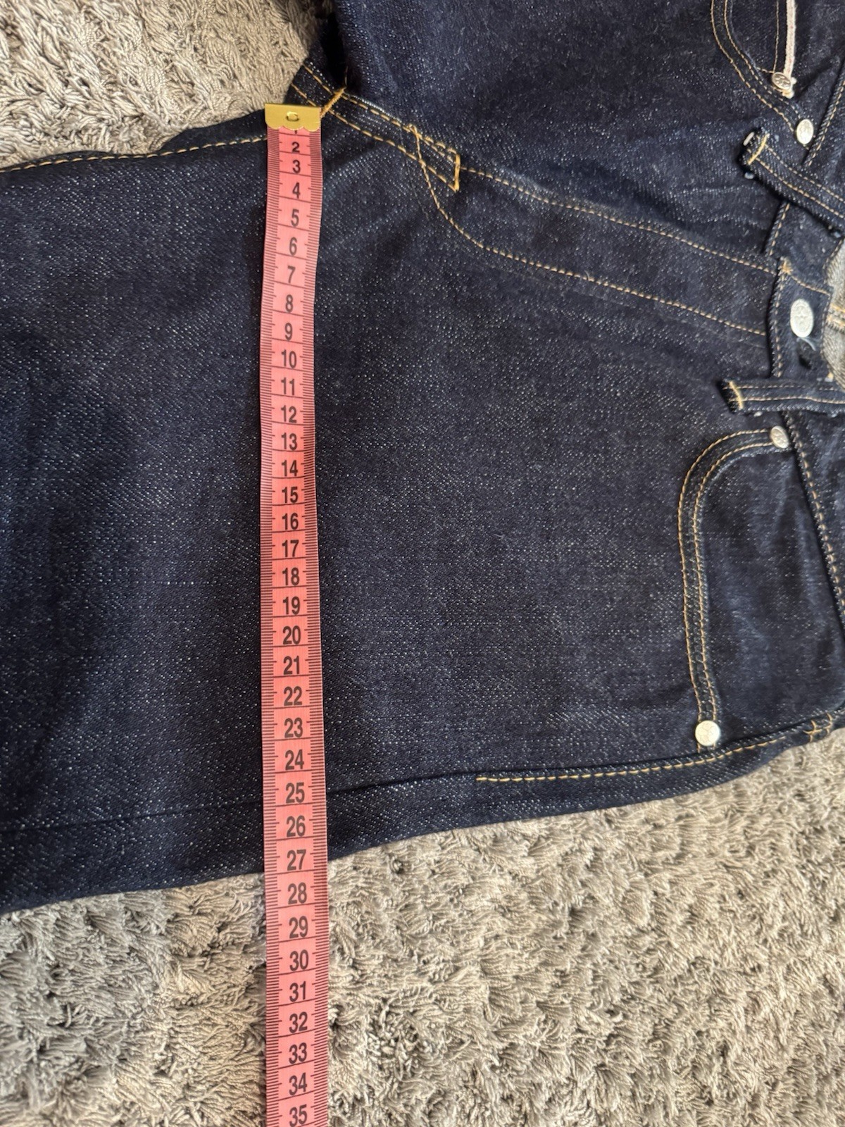 Samurai Jeans S003jp Yamato 21OZ Selvedge Denim Slim Indigo One Wash 31/36