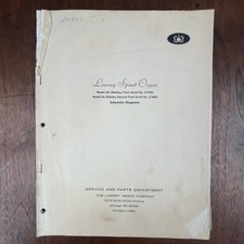 VINTAGE LOWERY SPINET ORGAN MODEL LSC, LSL SCHEMATIC DIAGRAMS