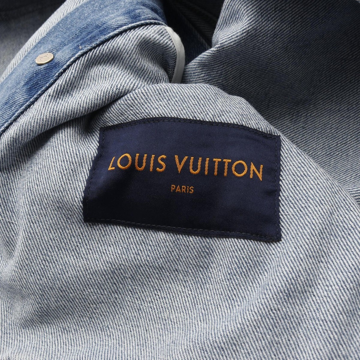 LOUIS VUITTON Monogram Denim Jacket RM202 YIE HJA71W cotton Blue