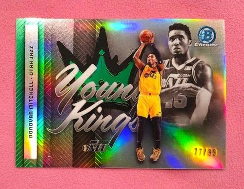 2025-26 Bowman Chrome Donovan Mitchell YOUNG KINGS GREEN  Refractor SP/99