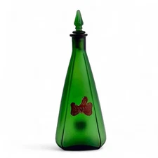 Antiq. Melba Manufacturing Co. Green Bottle 4 oz Chicago Cosmetic Legacy c.1910s