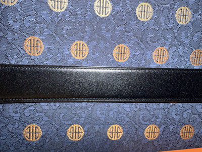 Hermès Men s Black Solid Belt Size 105 38mm belt