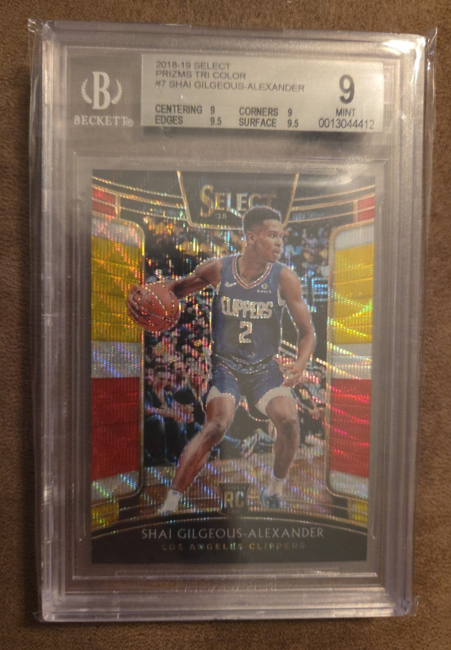 2018-19 Panini Select - Concourse Shai Gilgeous-Alexander #7 Tri-Color Prizm...